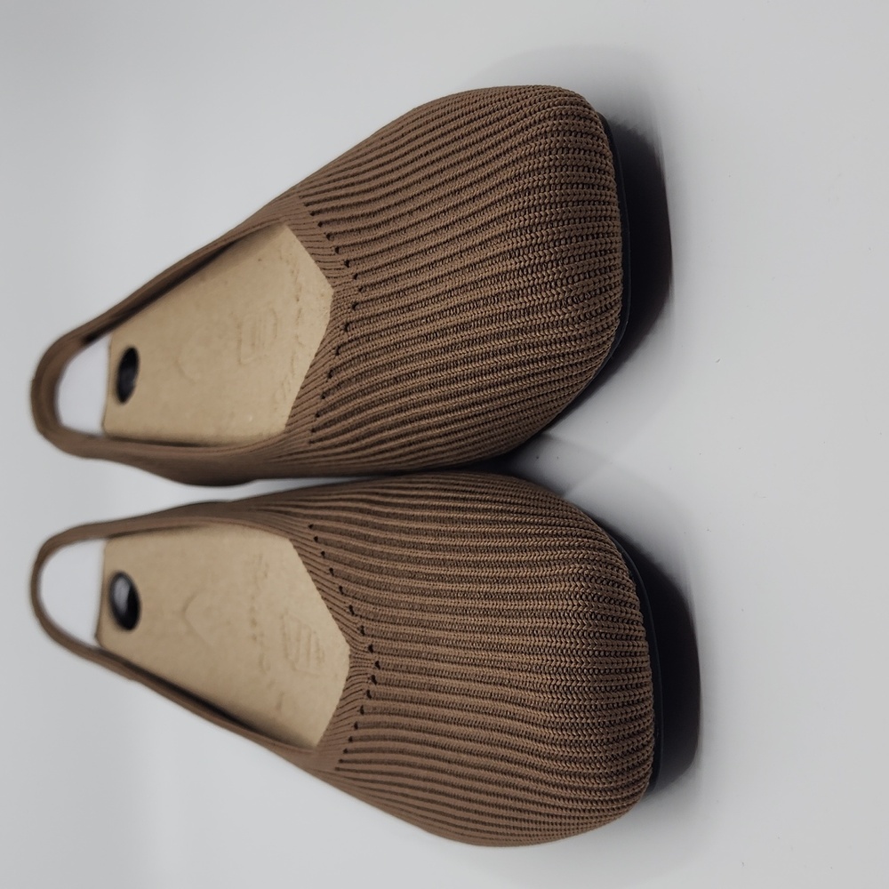 Vivaia Square Toe V- Cut Flats (Margo 2.0), 8.5 W, Espresso, New Without Box - Picture 4 of 7